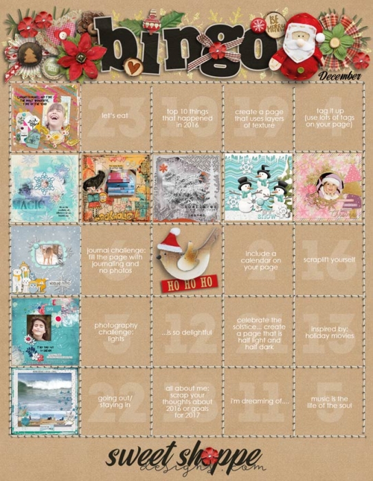 December Bingo Card