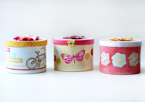 Decorated Almond Tins