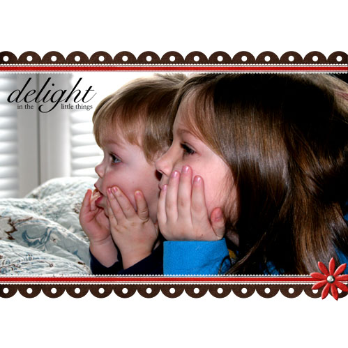 Delight in the little things