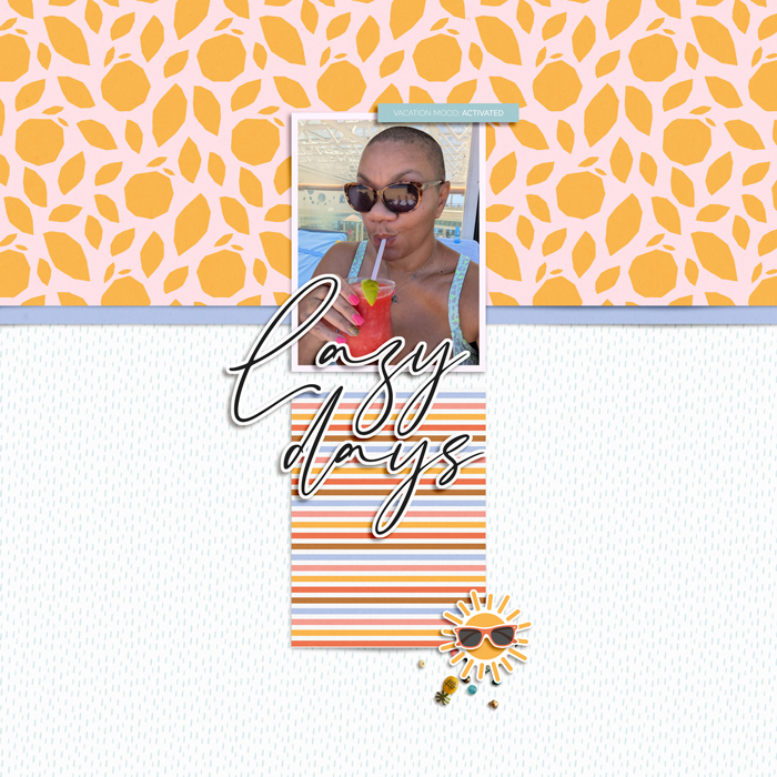 Designed by Soco - Cards & Words No.7 Templates - Lazy Days