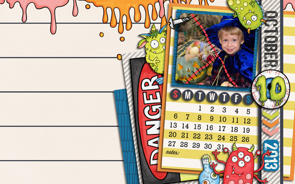 Desktop Calendar October 2013