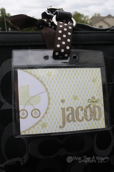 Diaper bag tag