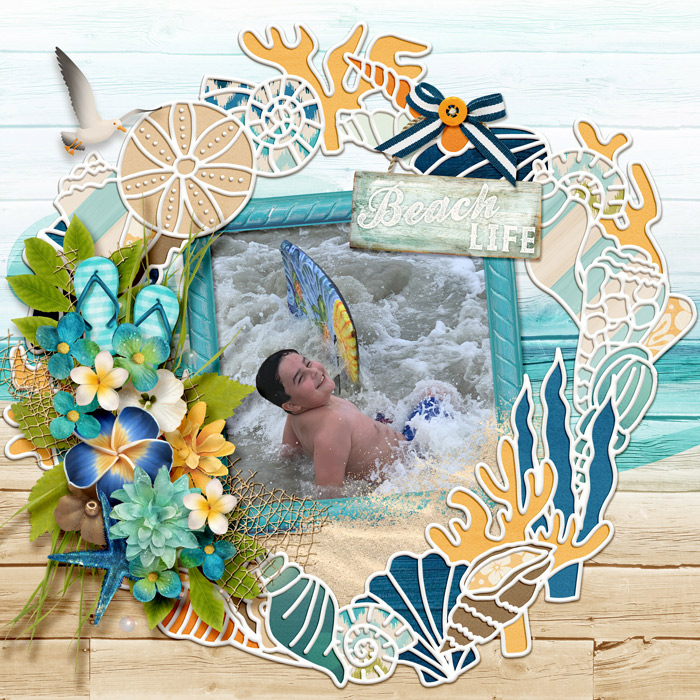 Digicut Shell Wreath