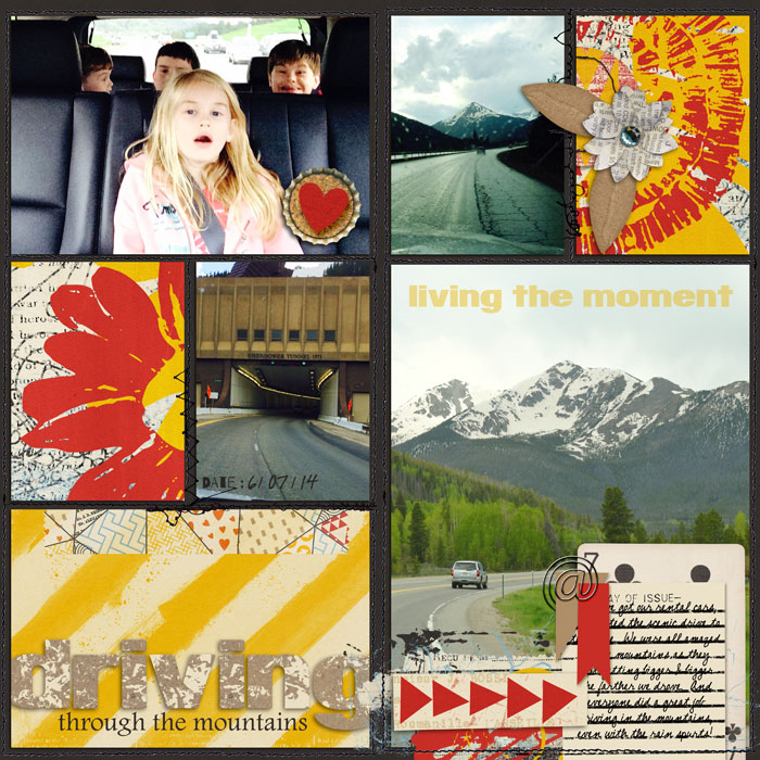 driving through.