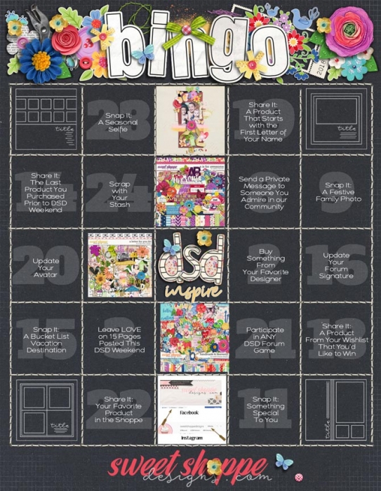 DSD Bingo Card