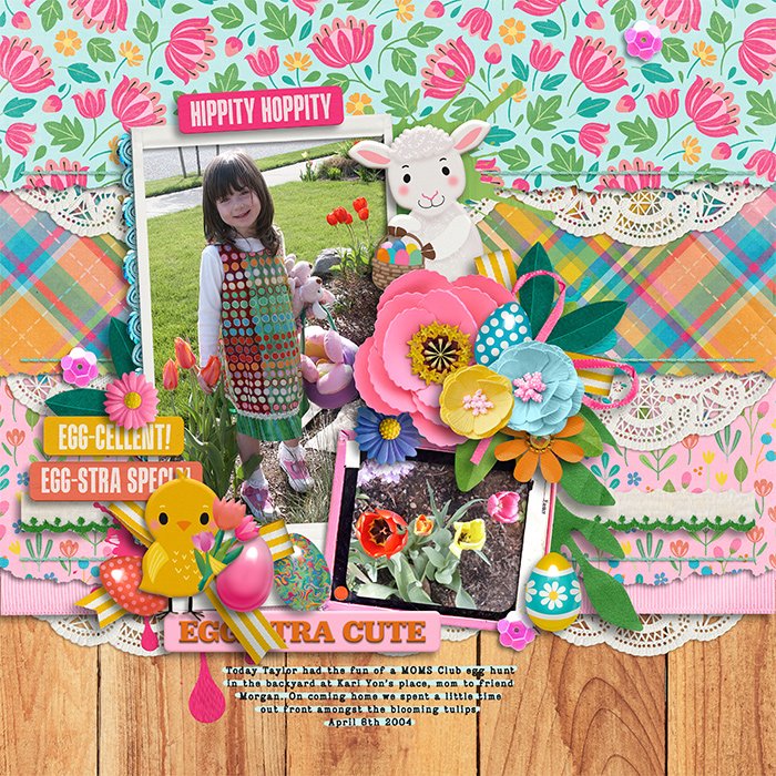Easter eggs & tulips