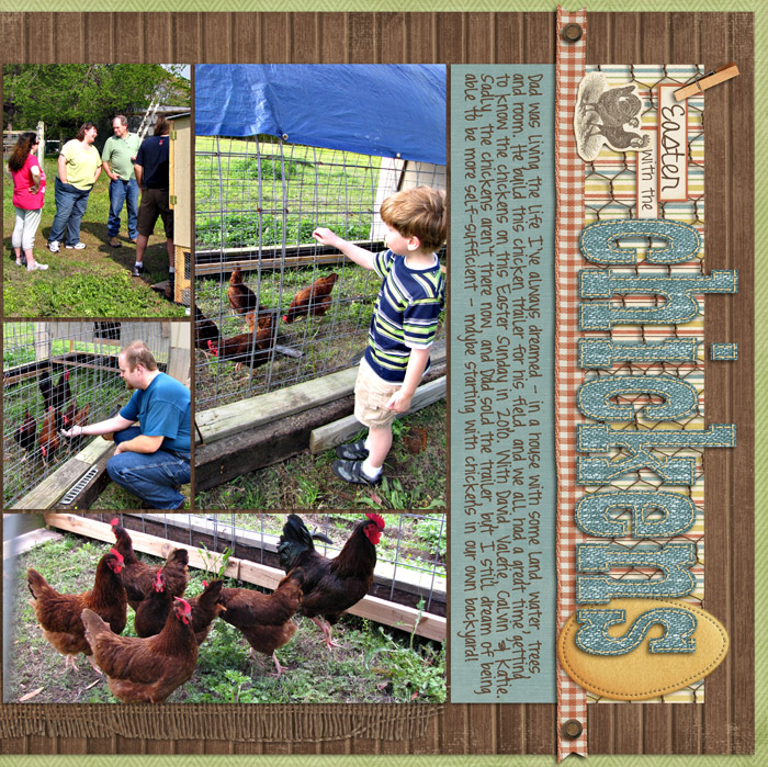 Easter with the Chickens r