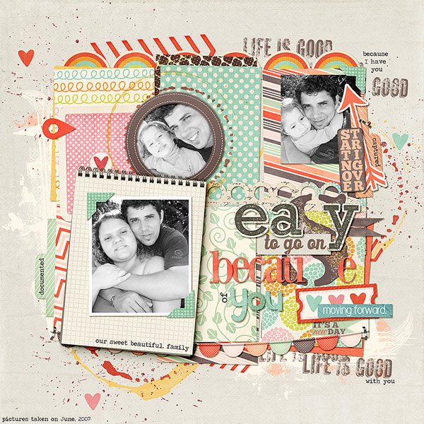 easy to go on because of you