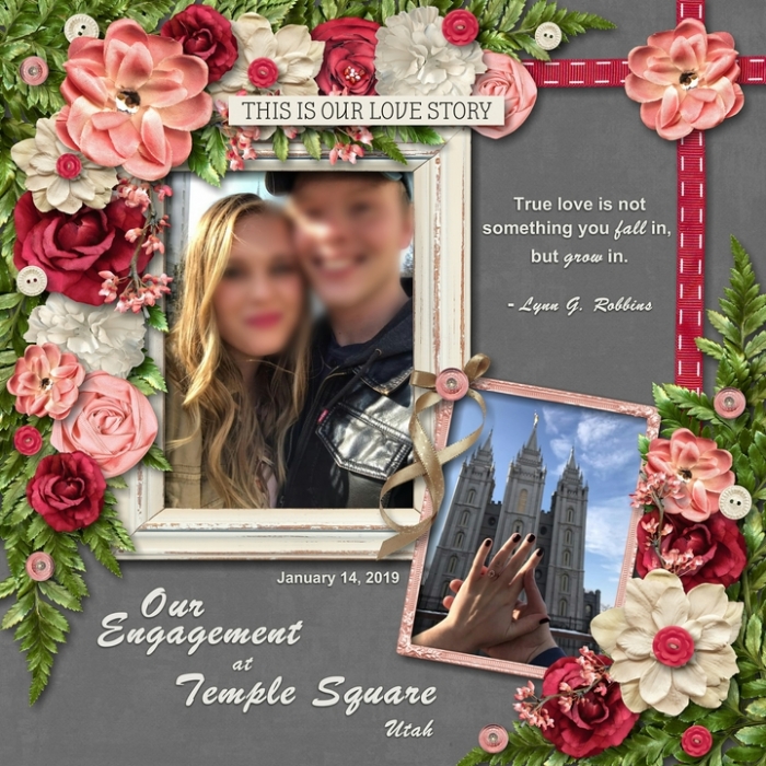 Engagement at Temple Square
