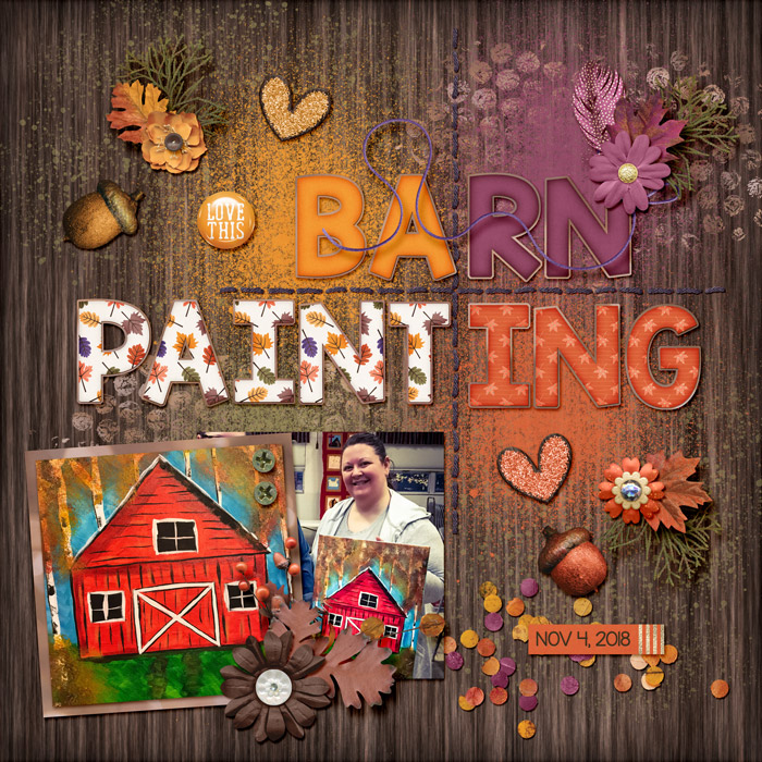 Fall Barn Painting