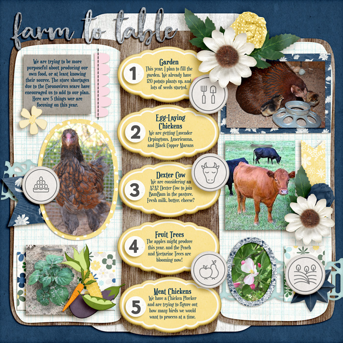 Farm to Table #5 List