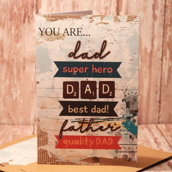 Father's Day Card with matching envie