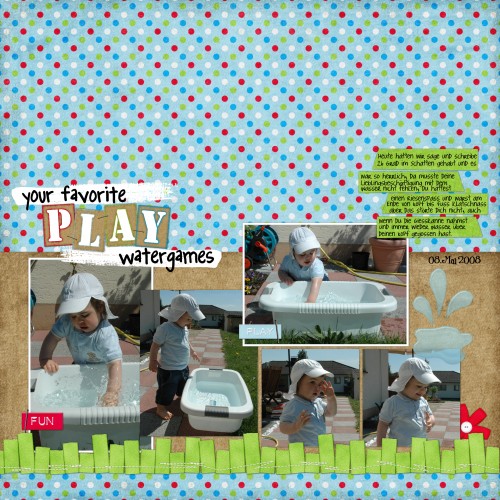 favorite play --> water