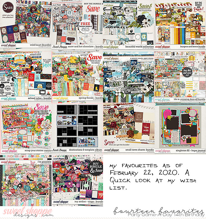 Feb 22nd Fourteen Favourites