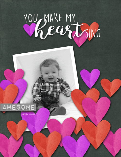 feb bingo lots of hearts