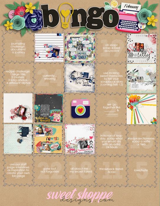 February 2016 BINGO Card