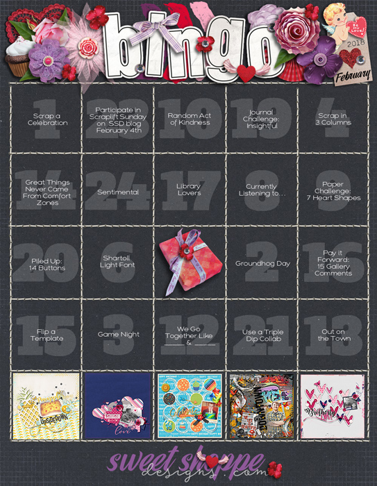 February 2018 Bingo Card