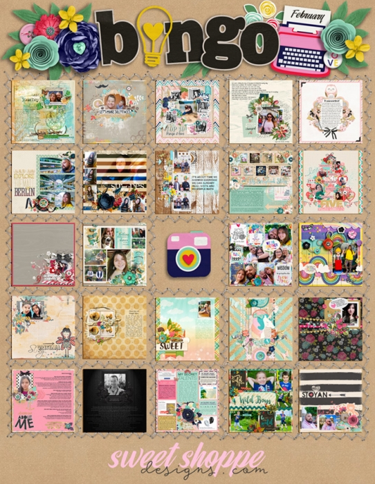February Bingo 2016 Card