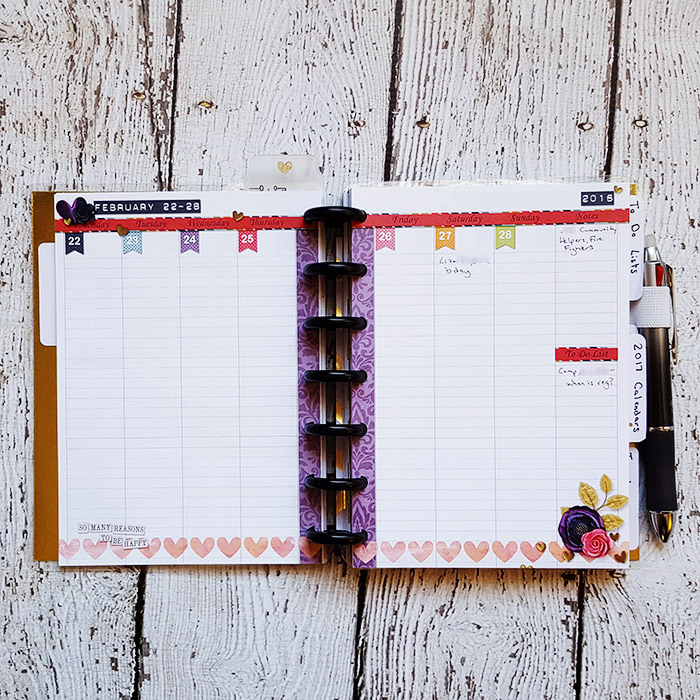 February Planner Inserts