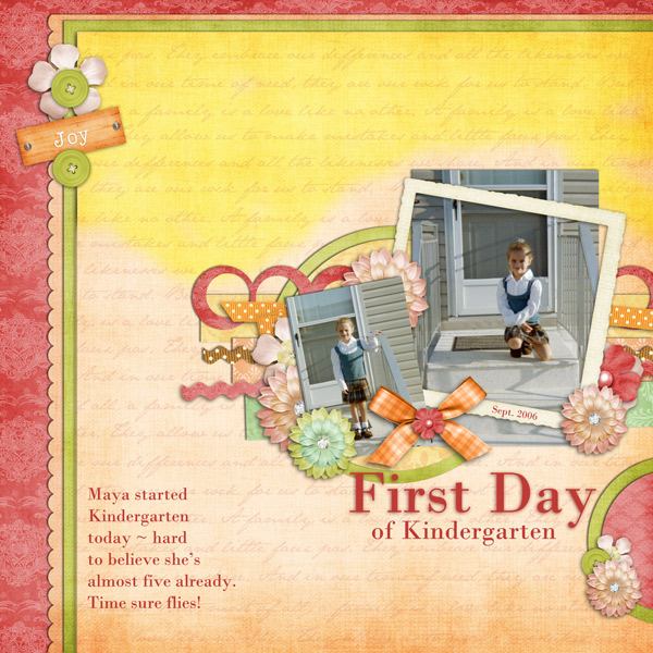 First Day of Kindergarten
