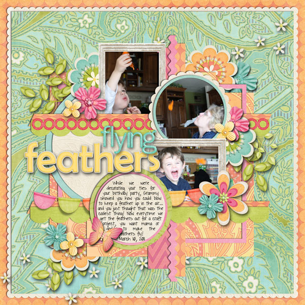 flying feathers
