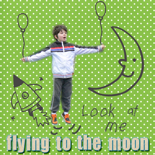 Flying to the moon
