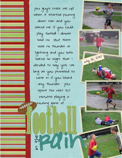 Football in the Rain