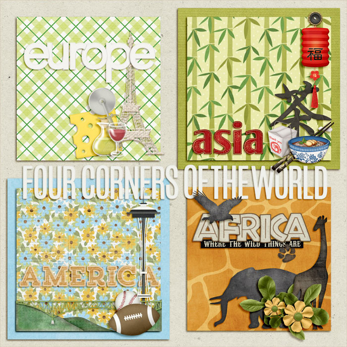 Four corners of the world