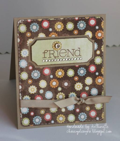 Friend - Hybrid Card Using Fee Jardine Fallin 4 You Mixed Up Papers