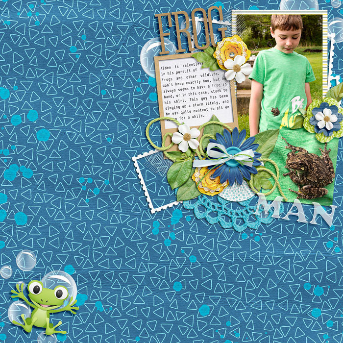 Frog Man - scrap in a corner
