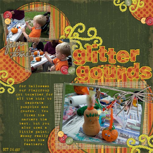 Glitter Gourds