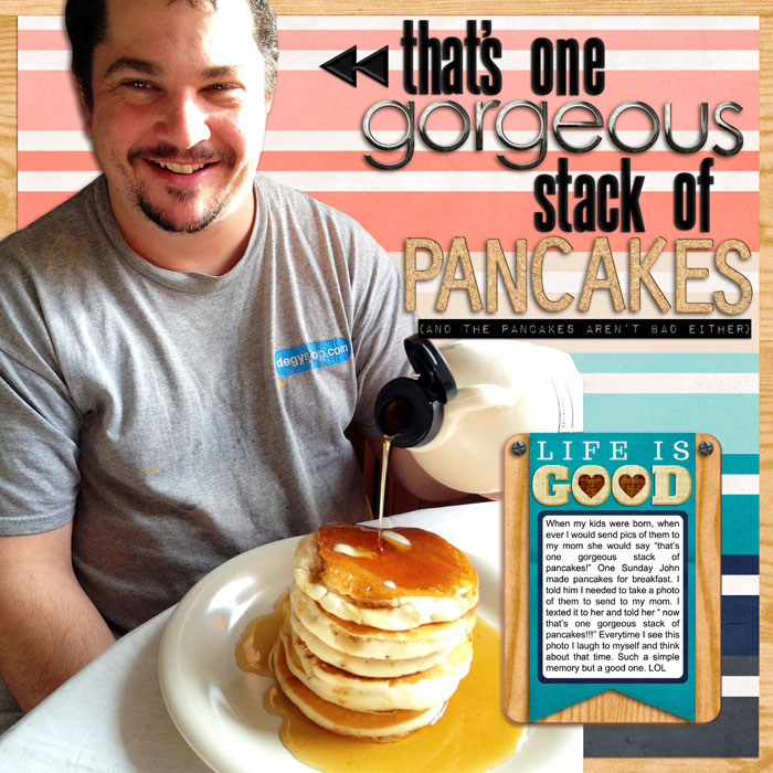 gorgeous stack of pancakes