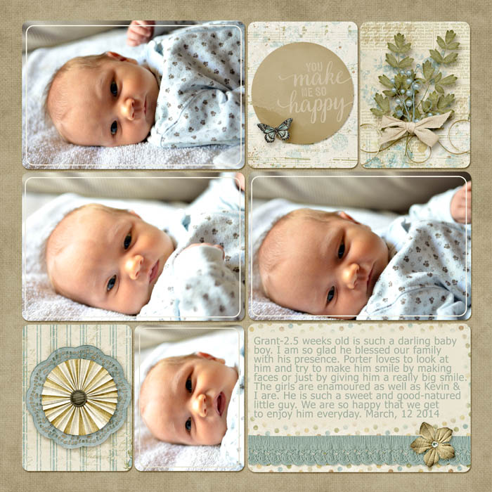 Grant @ 2.5 weeks