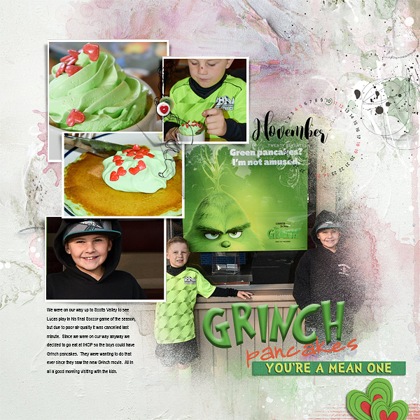 Grinch Pancakes