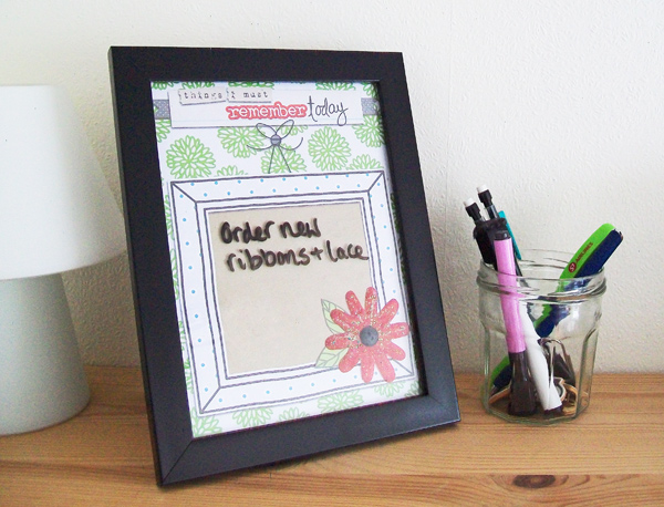 Grown-up dry erase board
