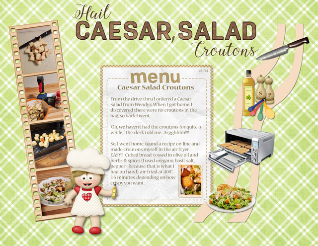 Hail Caesar, Salad Croutons