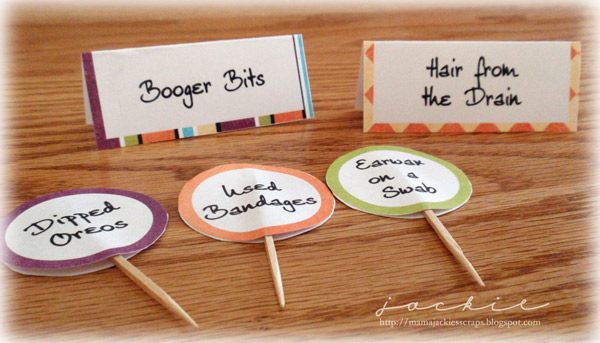 Halloween Snack Tags