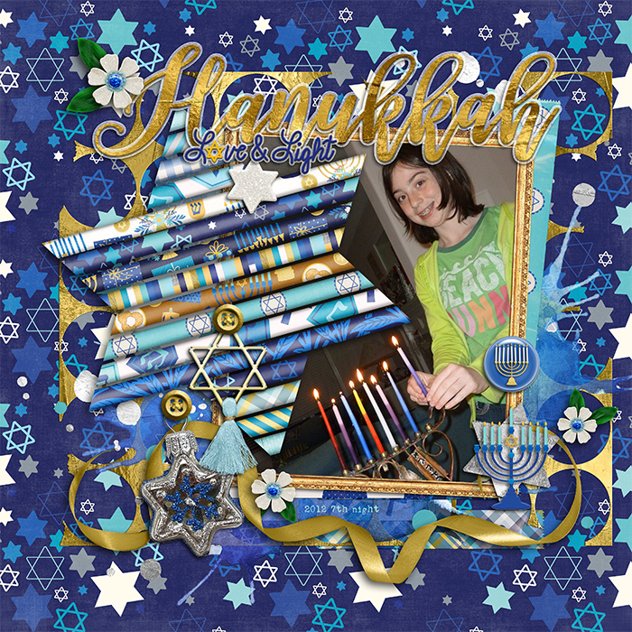 Hanukkah - lighting the candles