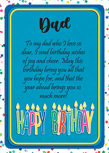 Happy Birthday Dad