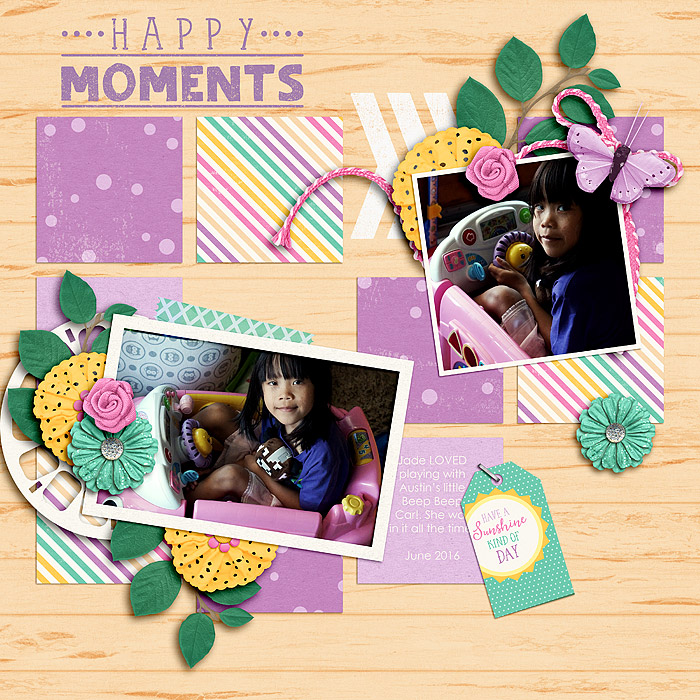 Happy  Moments - purple