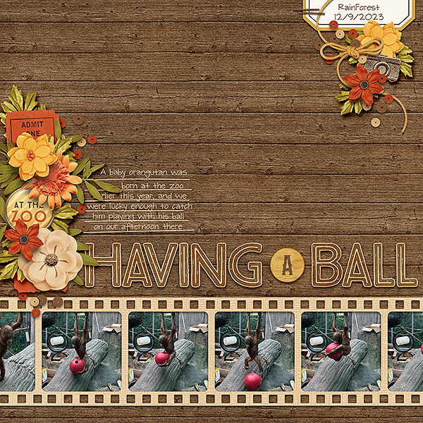 having a ball