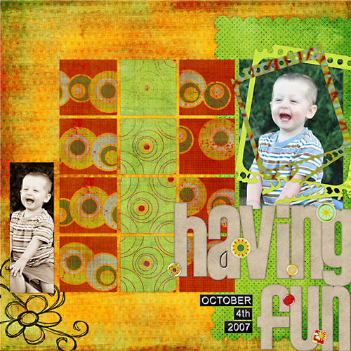 having fun