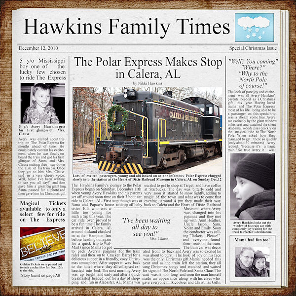 Hawkins Family Times