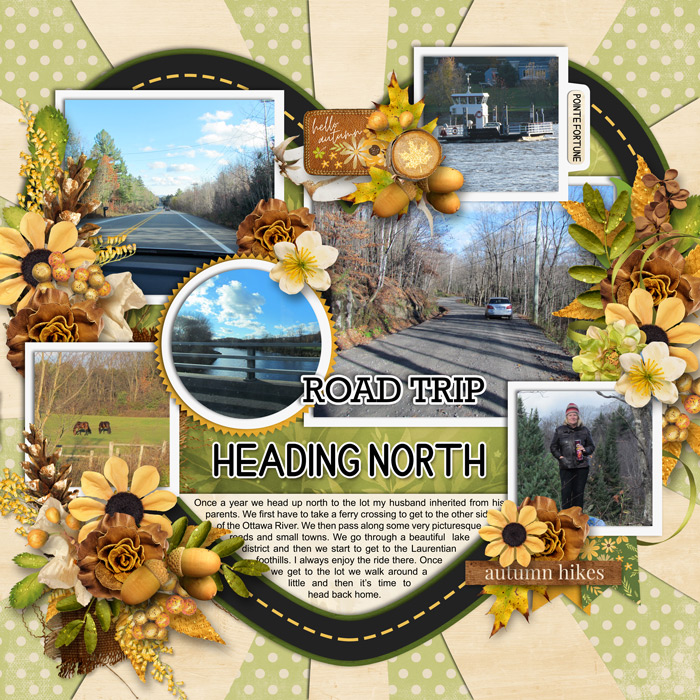 heading north