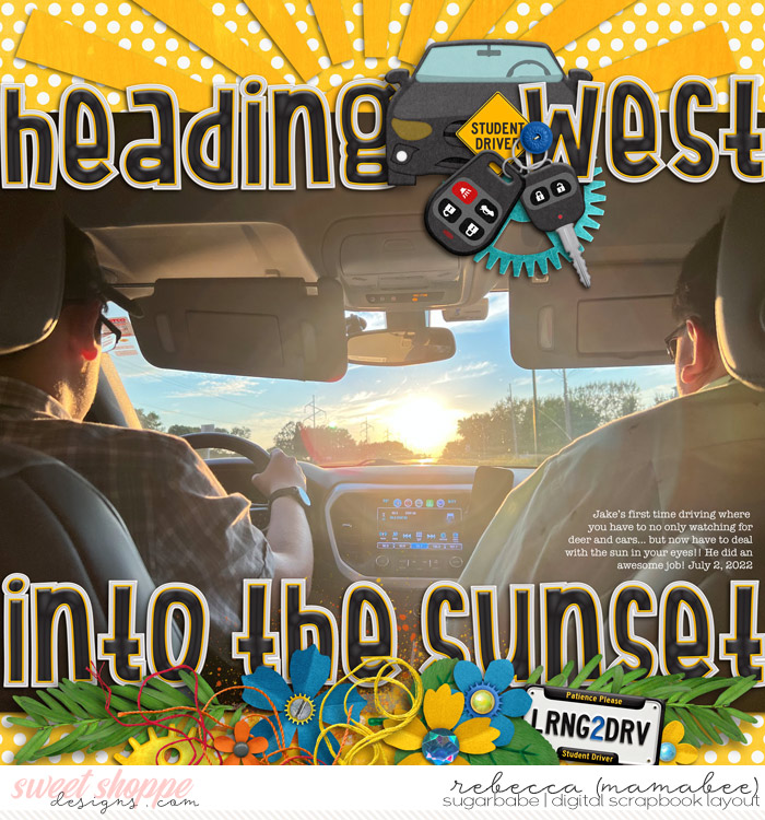 Heading west into the sunset