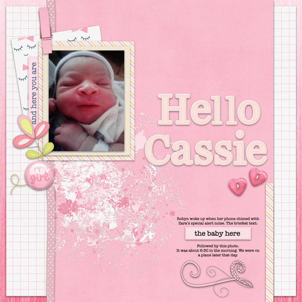 Hello Cassie