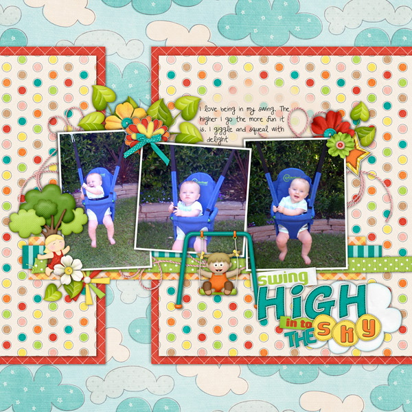 high in the sky