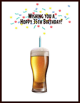 Hoppy Birthday Card