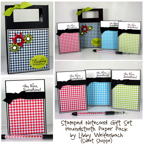 Houndstooth Notecard Gift Set