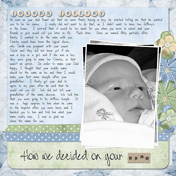 How We Chose Your Name - Joey